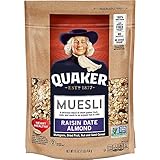Quaker Muesli, Raisin Date Almond, 16oz Bag, 4 Count