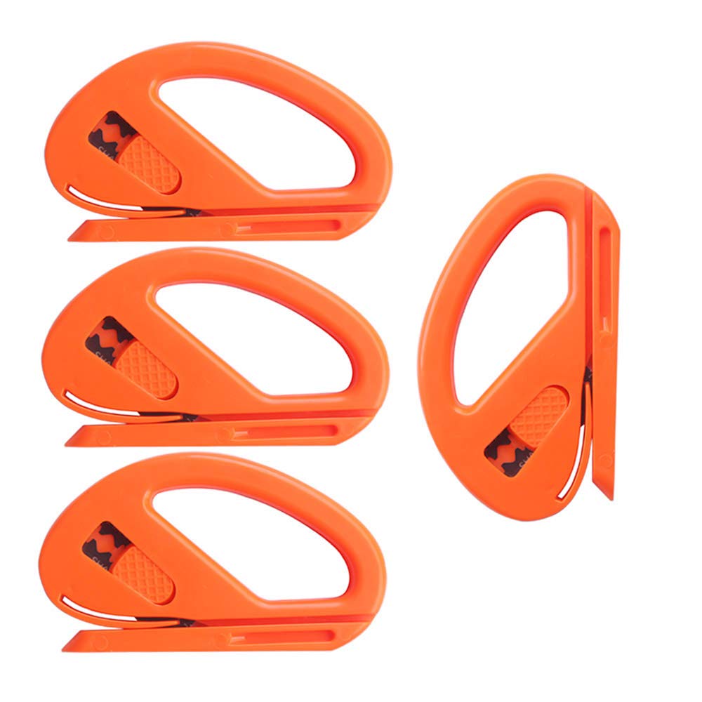 Gebildet Snitty Safety Cutter Vinyl Car Wrap Cutting Tool Carbon Fiber Cutting Application Knife,Pack of 4