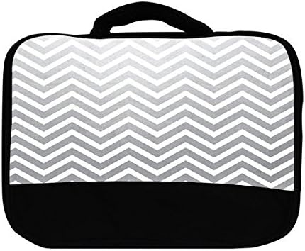 Lunch Bag, Fading Into Grey Chevron Pattern