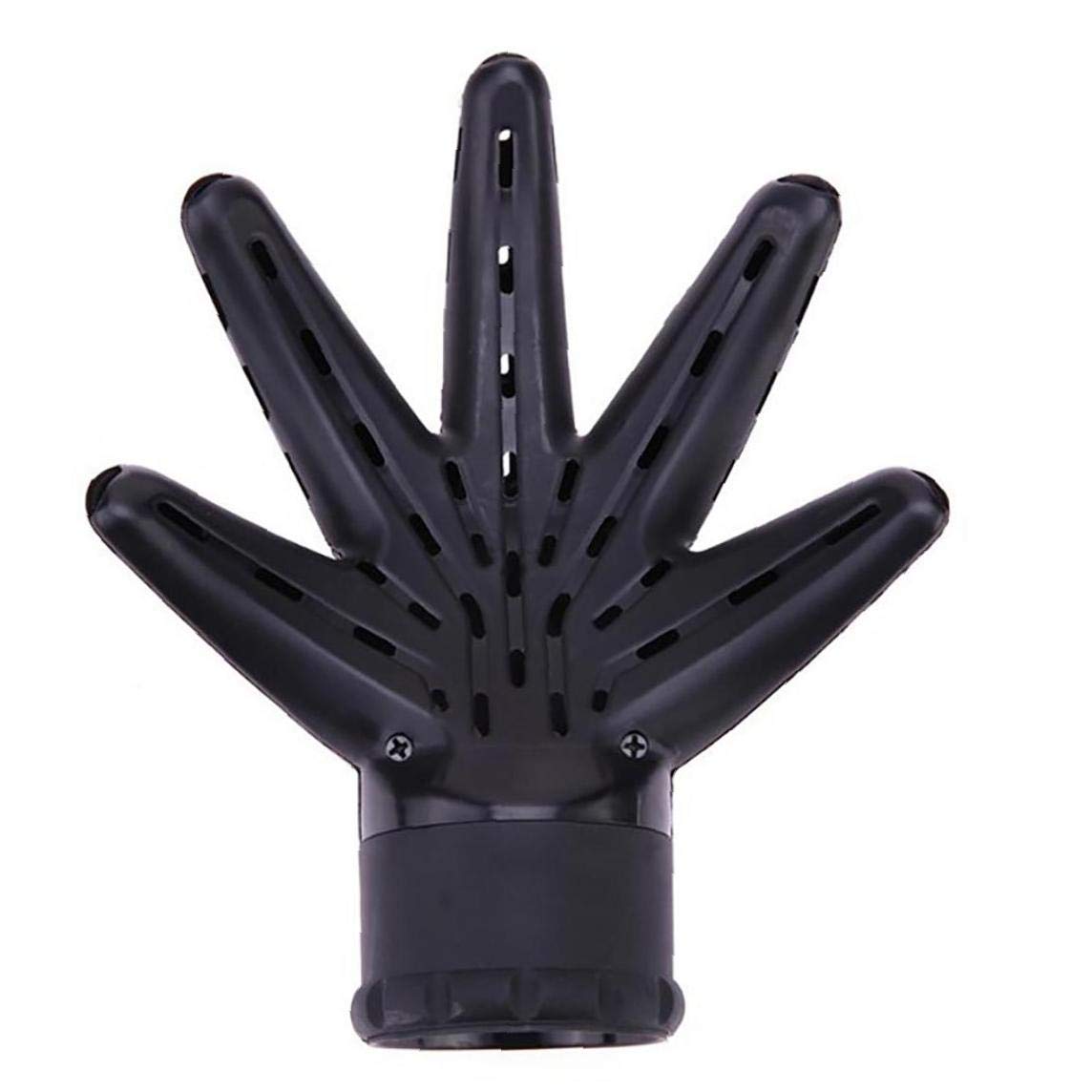 1PCS Palm Shaped Hair Diffuser Professional Blow Dryer Diffuser Attachment Universal Hair Dryer Diffuser Perfect Styling Tool For Curly Or Wavy Hair(Black)