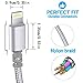 KOYCGD,Nylon Braided USB Cable (6FT) Fast Charging Cable Cord Compatible Phone Charger X 8/8 Plus/7/7 Plus/6/6s/6 plus/6s Plus/ 5s/5c, Pad, Pod and More (Silver)