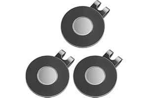 GreenHaven Golf Hat Clips Magnetic Golf Ball Marker Holders for Golf Hats Caps Pants Gloves Bags Visors Belts Nickel-Plated Alloy Clips for Metal Golf Ball Markers (Ball Marker Not Included)