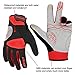 JUSTKIT Cycling Gloves -Touch Screen Full Finger Bike Gloves - Windproof Mountain Bike Gloves - Road Racing Bicycle Gloves - Gel Pad Biking Gloves for Women and Men