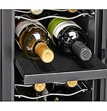Haier 18-Bottle Dual Zone Curved Door with Smoked Glass Wine Cellar