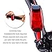 UOKOO LED Safety Light (4 Pack) Refun Waterproof Red Flashing Bike Rear Tail Light with Free Clip on Velcro Straps for Running, Walking, Cycling, Helmet etc