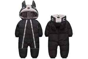 ALLAIBB Toddler Snowsuit 2T 3T 4T Baby Boy Girl Winter Coat Outwear One Piece