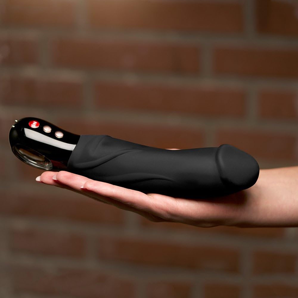 Fun Factory Big BOSS - Black LINE - Big Realistic Vibrator Rechargeable Black Silicone - Image 4