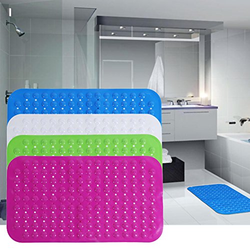 RedSonics(TM) Bathroom Products Non-slip Bath Mat Shower Bath Foot Massage PVC Bathroom Toilet Mats with Suction Cups[ Red ] - Thumbnail 2