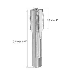 uxcell Machine Tap, 3/8-18 NPS Pipe Tap 4 Straight