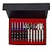Agirlgle 12 Pack Steel Tip Darts Set 22 Grams with Nonslip Iron Barrel， Aluminum Dart Shafts ， and 4 Style Flights + Darts Sharpener +a Beautiful Gift Box
