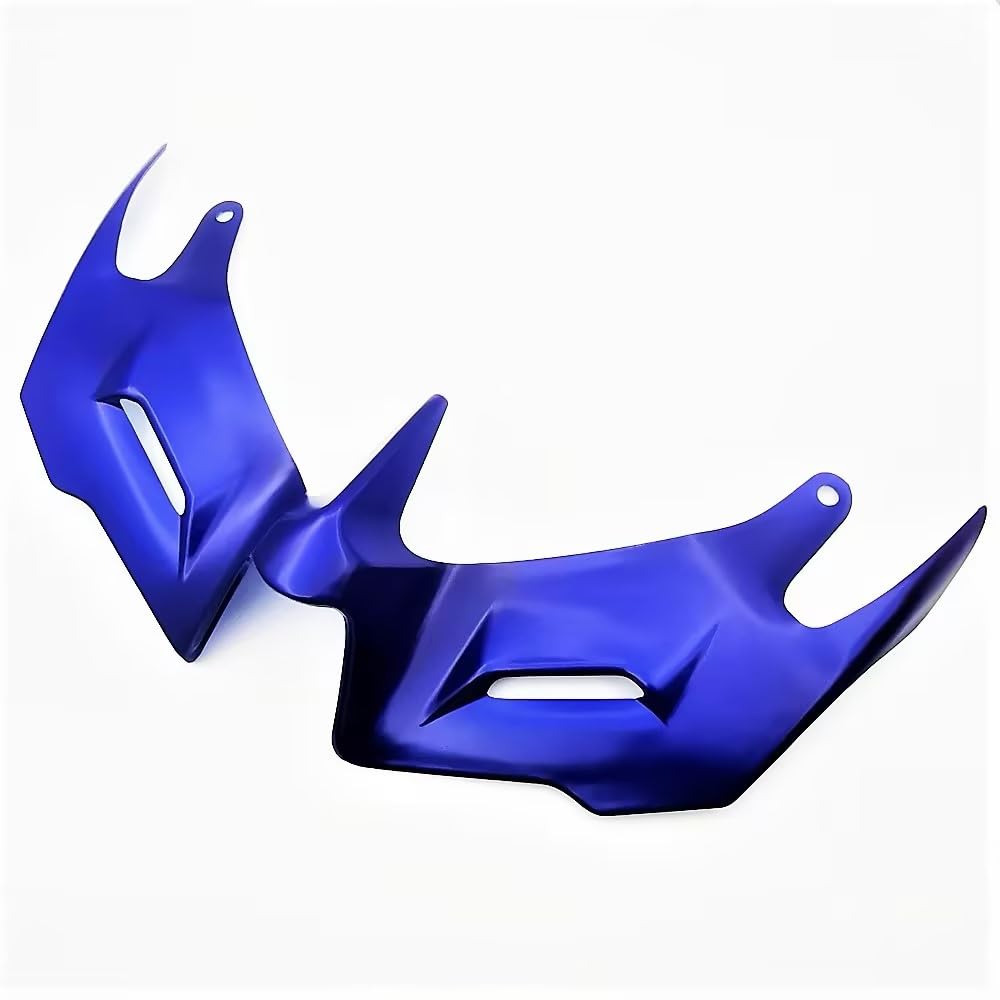 Photo 1 of Motorcycle Front Fairing Winglet Aerodynamic Spoiler Beak Nose Cone Extension for Yamaha YZF R3 R25 2015 2016 2017 2018 Accessories (Blue)