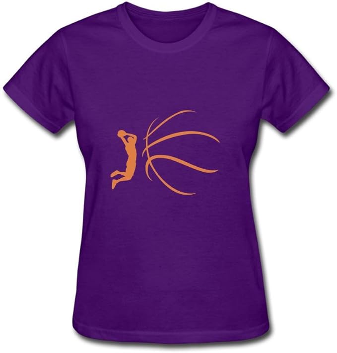 Women's Basketball NBA T Shirts Short Purple M Clothing