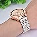 V-MORO Band Compatible with Galaxy Watch 42mm Bands Rose Gold Women 20mm Solid Stainless Steel Strap Replacement for Samsung Galaxy Watch 42mm R810/Galaxy Watch Active 40mm R500