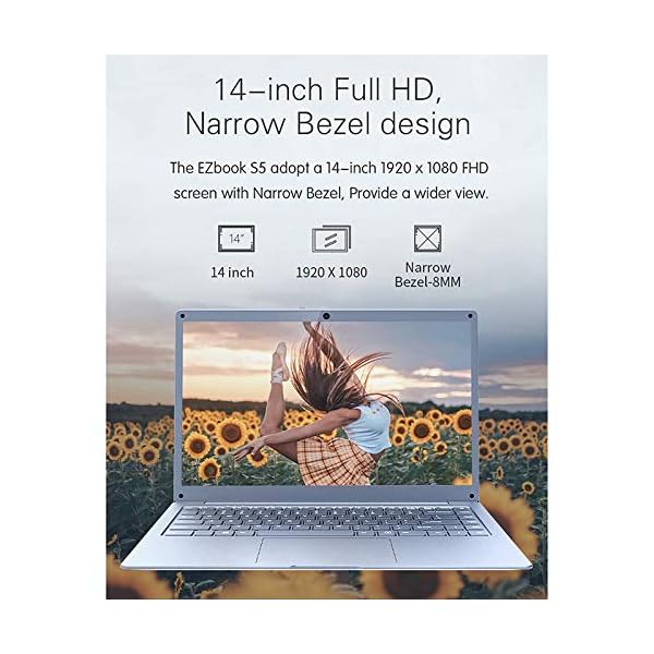 2020 NEW Jumper EZbook S5 14.0 inch 6GB RAM 128GB SSD CPU N3350 1920*1080 FHD IPS 1.25kg Light 4600mAh Notebook Windows…