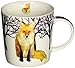 Paperproducts Design Decorative Bone China Mug Gift Box Set - Beverages, Hot, Cold Drinks, Tea – Artistic Designs, Decorated Mugs – 13.5 Ounces, Patti Gay/Two Can Art Winter Fox Design