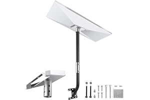 Sactulaz Starlink Gen 3 Mount, Starlink Gen 3 Wall/Roof Mount with Pipe Adapter, Mounting Kits for Star Link Internet Kit Satellite V3 Standard Antenna, 33" J-Pole Antenna Mounts