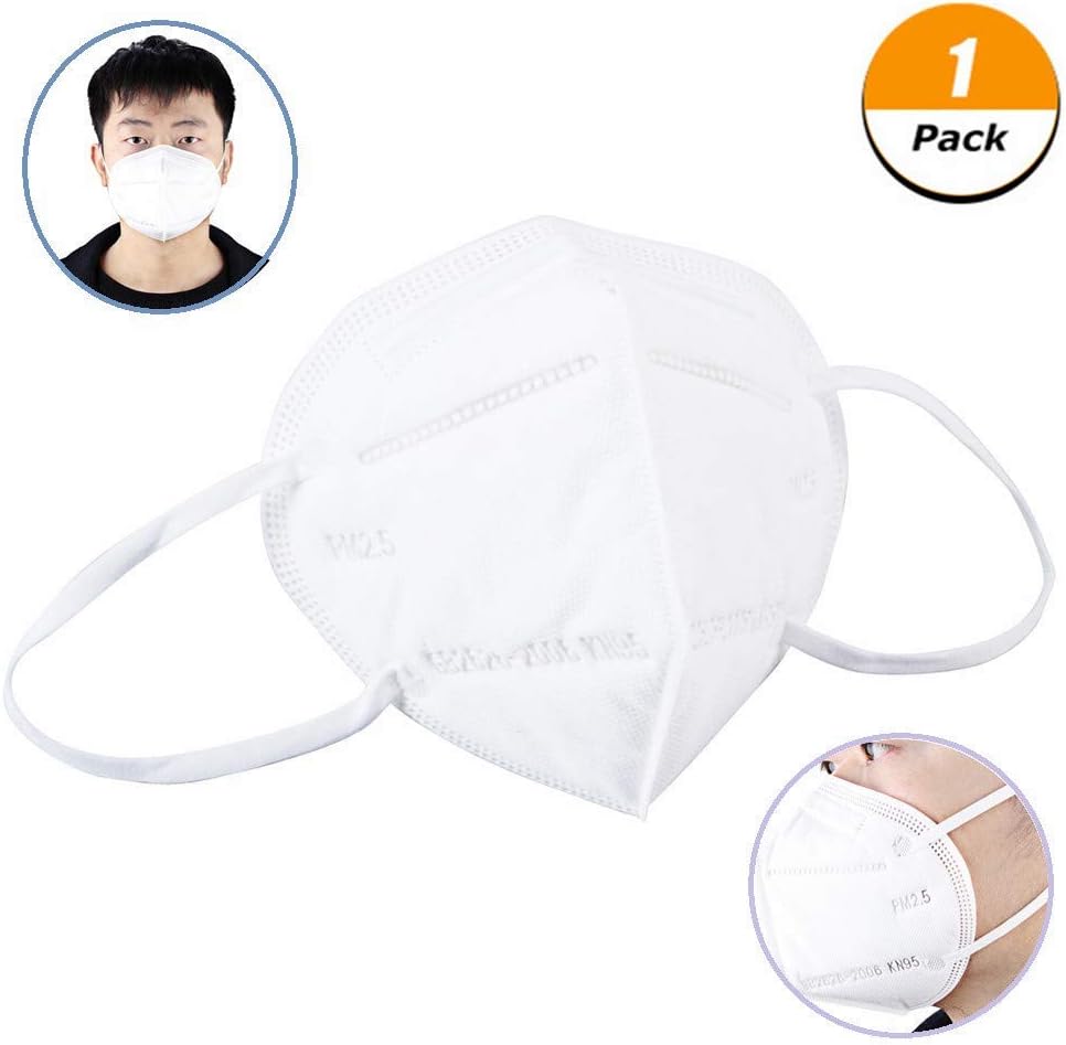 KroY PecoeD KN95/N95 Anti Pollution Mask, Waterproof Soft & Breathable Mouth Mask Non-woven Fabric Protective Masks for Dust Particles Pollution Gift for Men and Women(Style 03-1 Pcs)