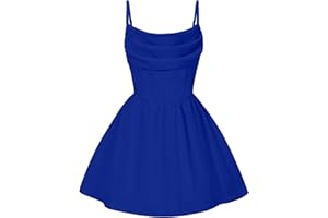 EXARUS Girls Spaghetti Strap/Long Sleeve Formal Dress Teen Holiday Party Dance Tween Winter Prom Ruched Ruffle Dresses