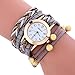 COOKI Womens Bracelet Watches Clearance Ladies Watches Leather Female Watches on Sale Cheap Watches-Q9 (Gray)