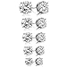 925 Sterling Silver Round CZ Solitaire Cubic Zirconia Unisex Stud Earrings, 3mm. 4mm. 5mm. 6mm. 7mm. (Set of 5)