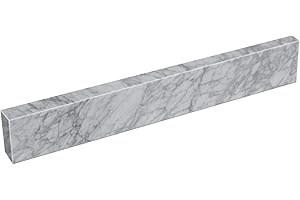 EQLOO 21 Inch Carrara Marble Side Splash for Bathroom Vanity Sink Top