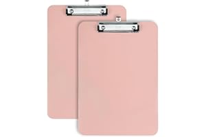 Mr. Pen- Plastic Clipboard, 12.5" x 9", 2 Pack, Clipboard Plastic, Low-Profile Metal Clip with Retractable Hanging Hole