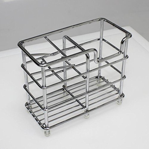 Wekity Toothbrush Holder Stainless Steel Bathroom Organizer Accessories Set -Toothbrush, Toothpaste and Razor Holder Stand with 4 Toothbrush Slots and 1 Toothpaste Slot (1) - Thumbnail 5