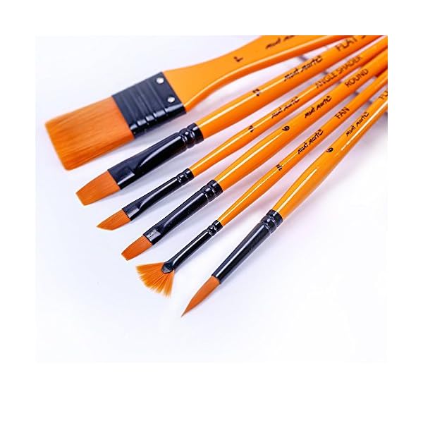 Mont Marte Pinselset fÃ¼r Acrylfarben â 10 Taklon-Pinsel in Pinseltasche â Ideales Pinsel Set fÃ¼r Acrylmalerei â FÃ¼r AnfÃ¤nger, Profis und KÃ¼nstler – Bild 3
