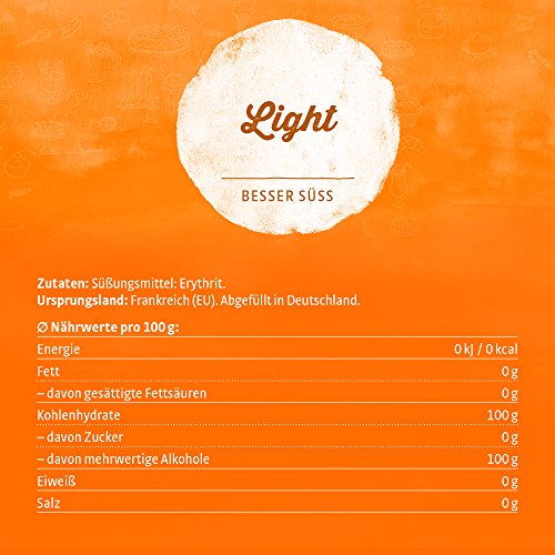 Xucker Light Sticks mit Erythrit - kalorienfreier Zuckerersatz als Vegane & zahnfreundliche Kristallzucker Alternative I Erythrit ohne Stevia I zuckerfrei I 5 kg-Karton mit ca. 1000 Sticks je 5g – Bild 3