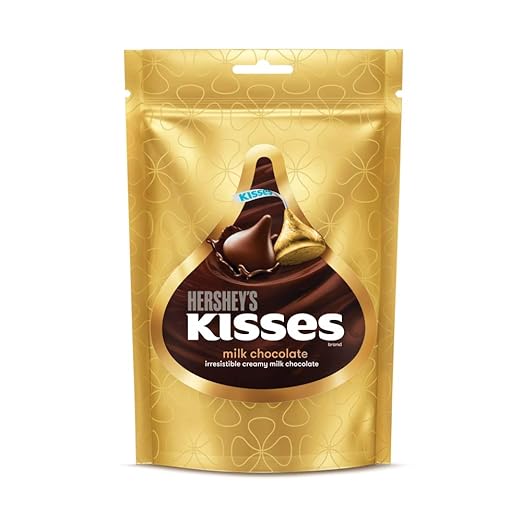 Kisses Hersheys Milk Chocolate 108 gm (Pack of 3) Pouch, 3 x 108 g