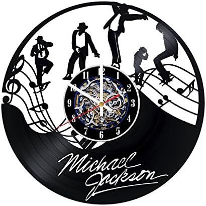 Michael Jackson Legend Design Wall Clock Made From Used Vinyl Record - Get unique rest room wall decor - Gift ideas for teens and youth – Unique Music Fan Art