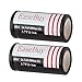 EaseBuy 2pcs 16340 Lithium Batteries CR123A Rechargeable Batteries Camera Batteries with 16340 Battery Charger