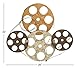 Deco 79 Metal Film Home Wall Decor Vintage Movie Reel Wall Sculpture, Wall Art 25
