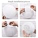 24pcs White Paper Lanterns Decoration for Weddings, Birthdays, Parties, 6 Inches, 8 Inches, 10 Inches, 12 Inches Hanging Paper Lanterns (6 of Each Size) by ZJHAI