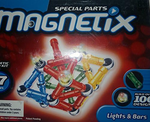 Magnetix Translucent Magnetic Special Parts Building Kit 51-Piece Set Bundle