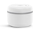 Fellow Atmos Vacuum Coffee Canister & Food Storage Container - 0.4 Liter Canister holds up to 6 oz of Coffee Beans - Airtight Food Storage Containers - Containers - 0.4 Liter - Matte White
