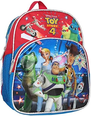 Mini Backpack - Disney - Toy Story 4 - Woody Buzz Rex Forky 10" 009359