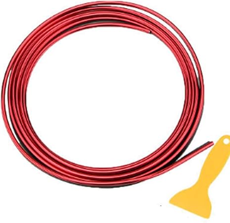 Amazon Hj 車カラーモール 車用モール 取付用ヘラ付属 車雰囲気 内装 車内装飾 隙間に差し込む カーインテリア レッド 1本セット モール 車 バイク