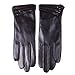 Warmen Women's Touchscreen Texting Driving Winter Warm Nappa Leather Gloves - 8 (US Standard size) - Black ( Fleece Lining )