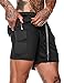 FLYFIREFLY Men's 2-in-1 Workout Running Shorts 7