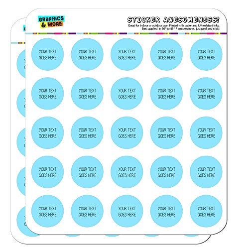 Graphics and More Personalized Custom Light Blue Background Any Occasion Planner Calendar Scrapbooking Crafting Stickers - 50 1