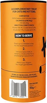 KatKin Chicken Nibbles 2 Pack 2x50g Freeze-Dried Cat Treats UK Made view 9