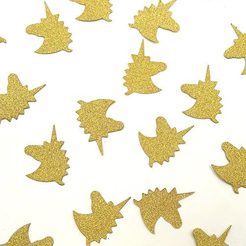 50g/Pack Unicorn Confetti Gold Glitter Card For Party Table Scatter Decor DIY Party Supplies Unicorn Party Favor 600Pcs Approximately