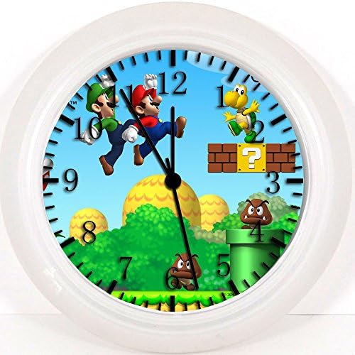 New Super Mario Wall Clock 10" Will Be Nice Gift and Room Wall Decor W164