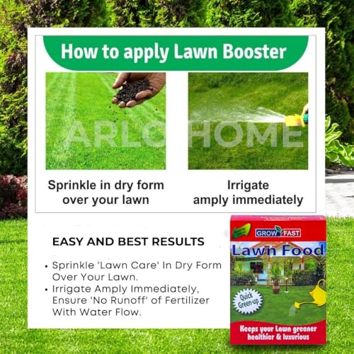 Organic Lawn Booster, 100% Organic Lawn Essential Garden Food for Lush Green Lawn Grass (1 Pack 1000 grams) Long Lasting Balanced Organic Lawn Feed - for a Thicker, Greener and More Durable Lawn