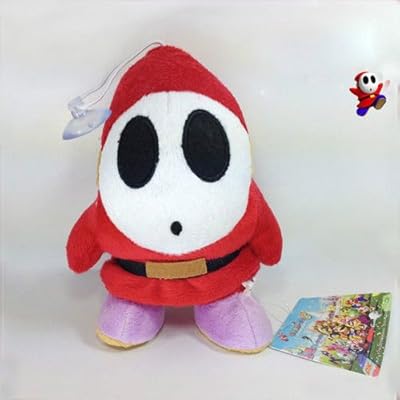 Shalleen Super Mario Brothers Bros Shy Guy 7" Stuffed Toy Plush Doll