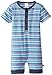 Zutano Baby Boys' Periwinkle Multi Stripe Henley Body Suit