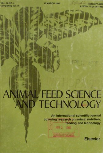 Animal Feed Science And Technology Volume 70 Number 4 March 15 1998 R Blair P J Van Soest Amazon Com Books