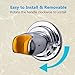 Shower Head Holder, QM-STVR Adjustable Vacuum Suction Cup Shower Holder, Reusable Shower Head Wall Mount Bracket, Handheld Shower Head Wand Sprayer Holder - Chrome