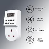 Defender Digital Timer Plug Socket 24 Hour LCD 10 On/Off 240V 13A 3120W view 2